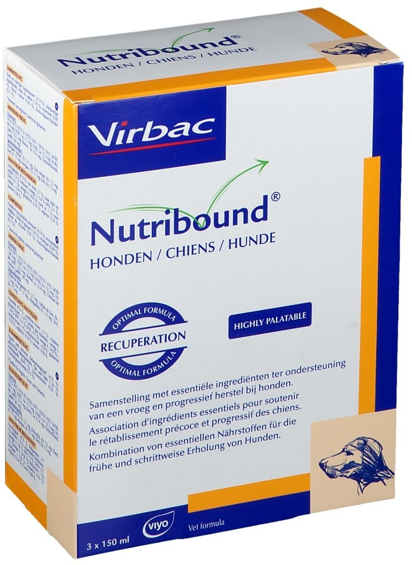 Virbac Nutribound® Chien Tripack 3 x 150 ml 450 ml solution(s)