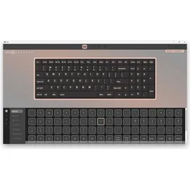 nuphy Halo96 V2 Kabellose Hot-Swap-fähige Gaming-Tastatur,99 Tasten RGB-Hintergrundbeleuchtung, mechanische Tastatur, unterstützt QMK/VIA,Bluetooth/USB-C/2,4 GHz-Blue, Raspberry (46gf)