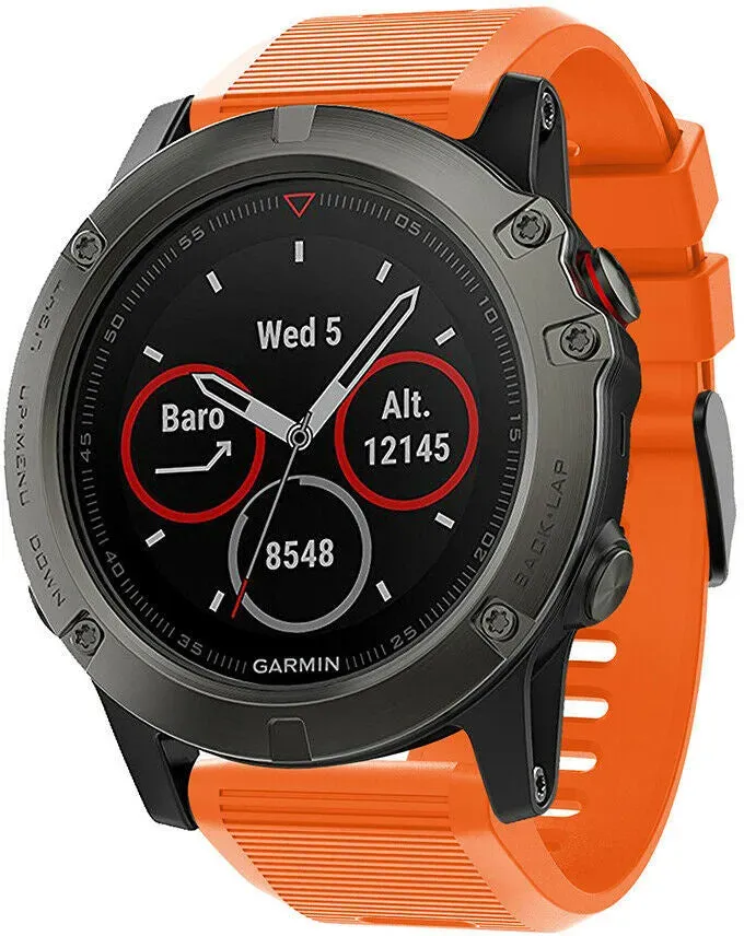 Strap-it Amazfit T-Rex Ultra 2 Armband Silikon für Amazfit T - Orange - Schnallenverschluss