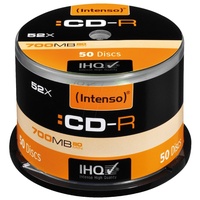 Verbatim CD-R 700 MB CD-Rohlinge, 52fach, 50 Stück, bedruckbar