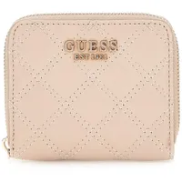 GUESS Geldbörse Giully Slg Small Zip Around light beige