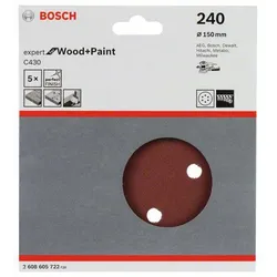 Bosch Accessories Expert for Wood 2608605722 Exzenterschleifpapier mit Klett, gelocht K?rnung (num)