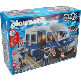 Playmobil City Action Polizeibus mit Straßensperre 9236