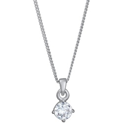 Elli PREMIUM Moissanit Solitär Klassik 925 Silber rhodiniert Ketten   Damen 