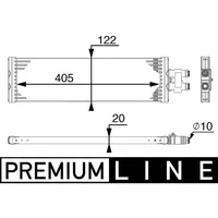mahle Ölkühler, Automatikgetriebe MAHLE CLC 64 000P