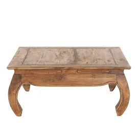 DESIGN DELIGHTS Opiumtisch Braun Holz 80 x 80 x 35 cm