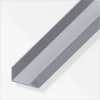 Alfer Rechteck-U-Profil 23,5 x 43,5 x 1000 mm Aluminium