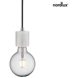 Nordlux Pendelleuchte SIV, E27, Marmor, weiß NORD-45883001