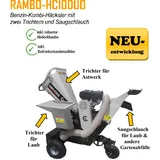 LUMAG Benzin Kombi Häcksler Rambo HC10DUO Trichter & Saugsch Gartenhäcksler🔥