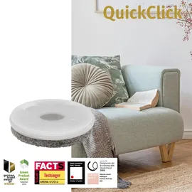 QuickClick Wagner QuickClick® Filzgleiter Möbelgleiter Stuhlgleiter Ersatz - 8er-Set Ersatzgleiter austauschbar ersetzbar - Wollfilz Ultrasoft - Durchmesser Ø 40 mm - für Basis Ø 40 mm - Made in DE - 15833400