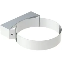 Jeremias Wandhalterung Edelstahl 0,05 m x 0,23 m Weiß
