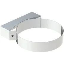 Jeremias Wandhalterung Edelstahl 0,05 m x 0,23 m Weiß