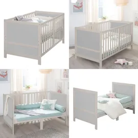 roba Babybett EASY SLEEP 70x140 cm natur/grau