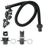 Paddle Board Pumpe Adapter Set, Sup Luftpumpe Schlauch mit 7 Düsen für Aufblasbares Paddleboard, Boot, Zelt, Pool, Paddle Board Zubehör Ersatzteile für Elektrische SUP Pumpen, Flöße, Kajak