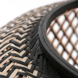 Steinhauer Bogenleuchte 210 cm Holz Gitter schwarz