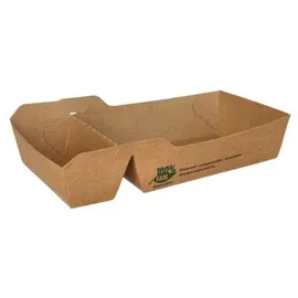 Papstar Pommes-Frites-Trays Pappe 3,5 cm x 16,5 cm x 9 cm 80 St. Braun