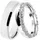 DOOSTI Trauring »Schmuck Geschenk Silber 925 Trauring Ehering Partnerring LIEBE« wahlweise mit oder ohne Zirkonia, 17356103-58 silberfarben ohne Zirkonia