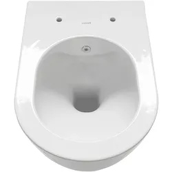 Creavit Design RimOff Hänge WC mit Taharet/Bidet/Dusch-WC Funktion Weiß