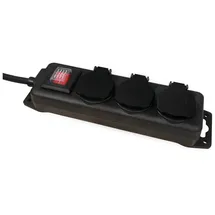 McPower Steckdosenleiste 3-fach Schwarz