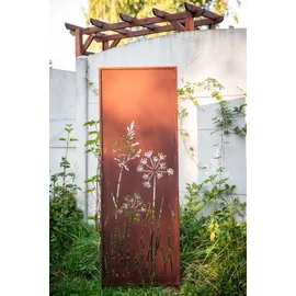 kpga kapaga home & garden Sichtschutz Metall 160 x 50 cm Edelrost