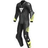 Dainese D-air Misano 3 Einteiler black anthracite fluoyellow Gr. 58 Airbagkombi