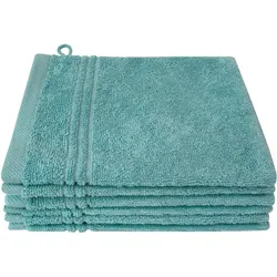 Waschhandschuh DYCKHOFF "Nature", blau (ozean), B:16cm L:21cm, Baumwolle, Waschlappen