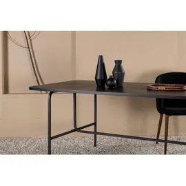 Livetastic Esstisch 90 x 75 x 200 cm schwarz