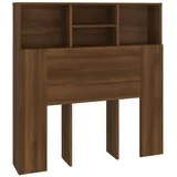 vidaXL Kopfteil mit Ablagen Braun Eichen-Optik 100x19x103,5 cm