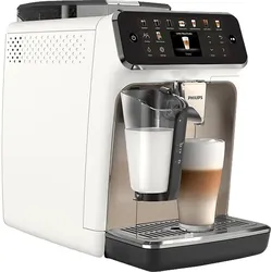 PHILIPS EP5543/90 Serie 5500 LatteGo 19 Kaffeespezialitäten Kaffeevollautomat Weiß verchromt
