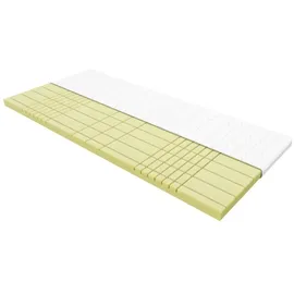 AM Qualitätsmatratzen 3D Deluxe Kaltschaum Topper 100 x 200 cm weiß