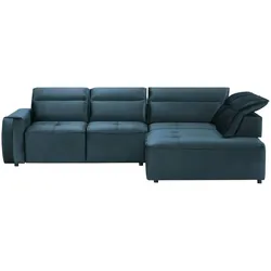 switch Ecksofa  Colombo , blau , Maße (cm): B: 296 H: 103 T: 227