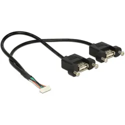 Delock USB-Kabel intern auf extern - 8-poliger USB 2.0-Header (W)