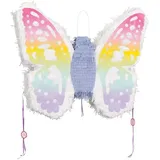 Schmetterling Pinata weiß pastell