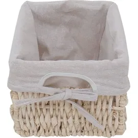 Mendler Regal Kommode mit 4 Korbschubladen 74 x 25 x 28 cm Weiß