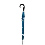 SUSINO Stockschirm mit Schmetterlingsmotiv-Verfärbung im Regen, Ø103 cm mit schwarzem Griff Blau