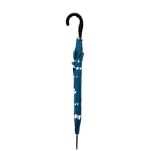 SUSINO Stockschirm mit Schmetterlingsmotiv-Verfärbung im Regen, Ø103 cm mit schwarzem Griff Blau