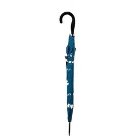 SUSINO Stockschirm mit Schmetterlingsmotiv-Verfärbung im Regen, Ø103 cm mit schwarzem Griff Blau
