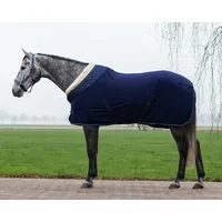 QHP Fleece Decke Brilliance Abschwitzdecke 205 cm Blau