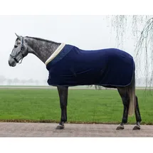 QHP Fleece Decke Brilliance Abschwitzdecke 205 cm Blau