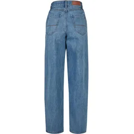 URBAN CLASSICS Wide Leg Hochtaillierte Jeans Mid Stone Washed 27