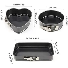 luxuskollektion 3-teiliges Springform Backformen Set