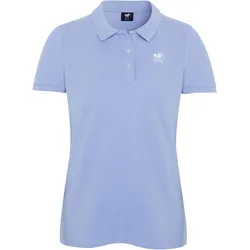 Poloshirt mit Label-Stickerei BLAU 2XL