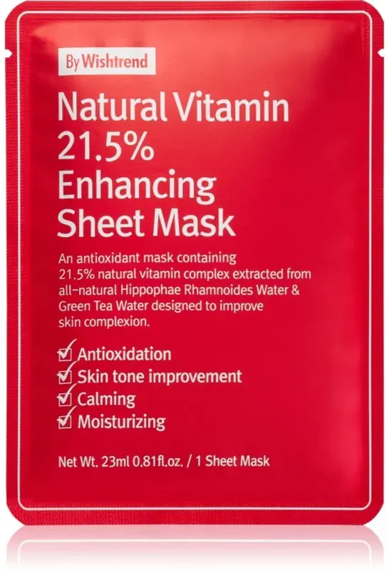 By Wishtrend Natural Vitamin stärkende Tuchmaske 23 ml