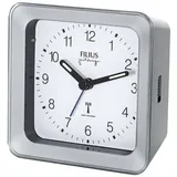 FILIUS ZEITDESIGN Wecker, Schlafzimmer, Leuchtzeiger, Beleuchtung, Weckwiederholung, silberfarben