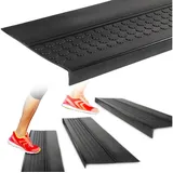 ANRO Stufenmatten Gummi Treppenschutz schwarz Breite 120cmTreppenmatte Stufenschutz Sicherheitsmatte