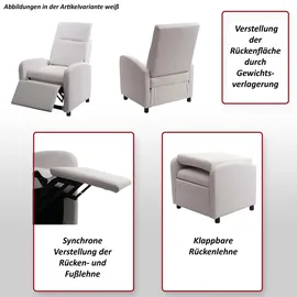 MCW Relaxsessel H18 Textil 70 x 99 x 75 cm Schwarz