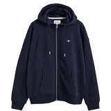 GANT Shield Zip Hoodie Blau M
