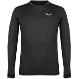 Salewa Puez Melange Dry ́ton Langarm-t-shirt - Black Out Melange - L