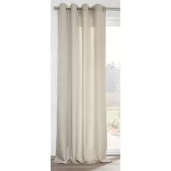 Vorhang MY HOME "Velonia", beige (sand), B:140cm H:245cm, Polyester, Gardinen, stilvoll, funktional und pflegeleicht