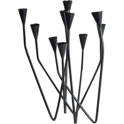 Kerzenständer MATOSINHOS Metall 54 cm Schwarz
